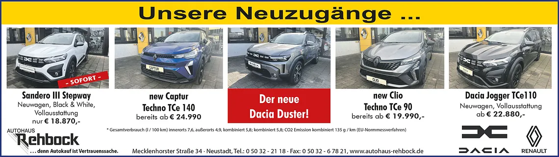 Neue Vorführwagen